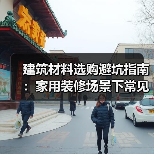 建筑材料选购避坑指南：家用装修场景下常见误区与判断标准